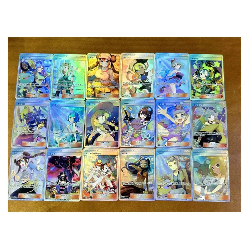 18PC/Set Anime Goddess Story DIY ACG Dawn Misty Boy Battle Game Toys Laser Collectible Card Christmas Birthday Gift