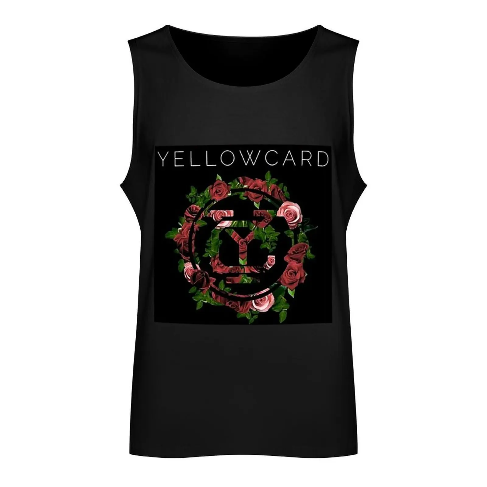 yellowcard flower logo Tank Top gym clothes for man Clothing T-shirt Men's gym