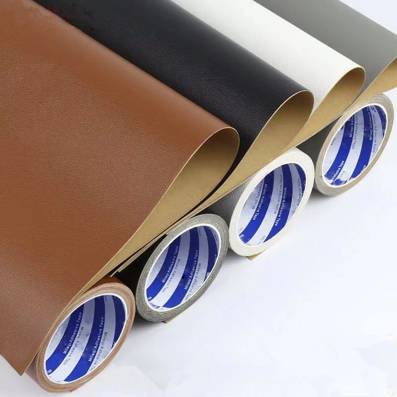 Self Adhesive Leather Repair Tape for Sofa Car Seats Handbags Jackets Shoes First Aid Patch Leather Patch DIY Black