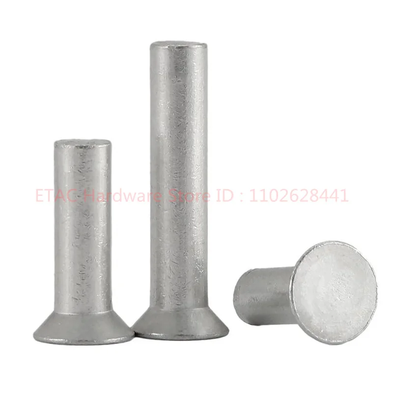 GB869 M2 M2.5 M3 M4 M5 M6 M8 Countersunk Head Rivets Aluminum Solid Rivet