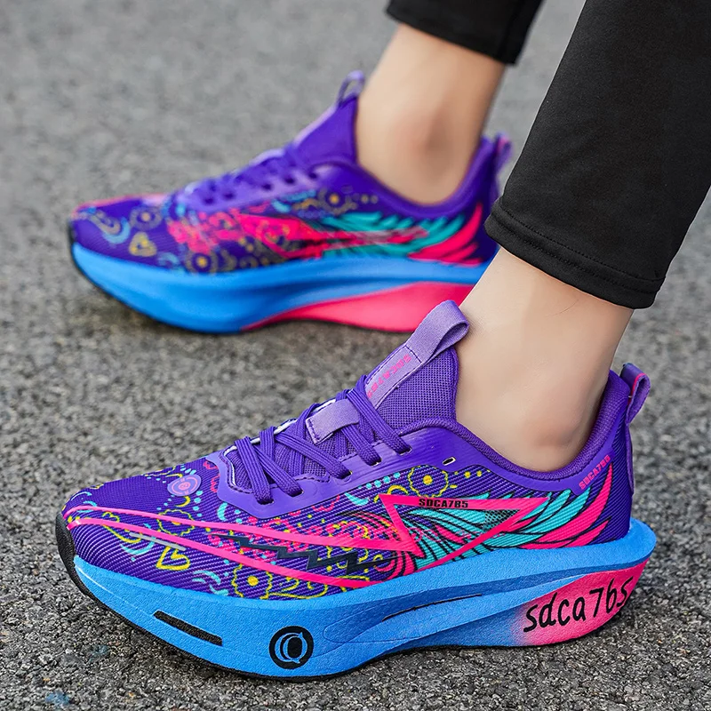 Running Shoes for Men, Lightweight Carbon Plate Sports Shoes, Marathon Training Shoes, Cushioning and Breathable Running Shoes, Women's Travel Hiking Shoes, Same Style Shoes for Men and Women, 36-45