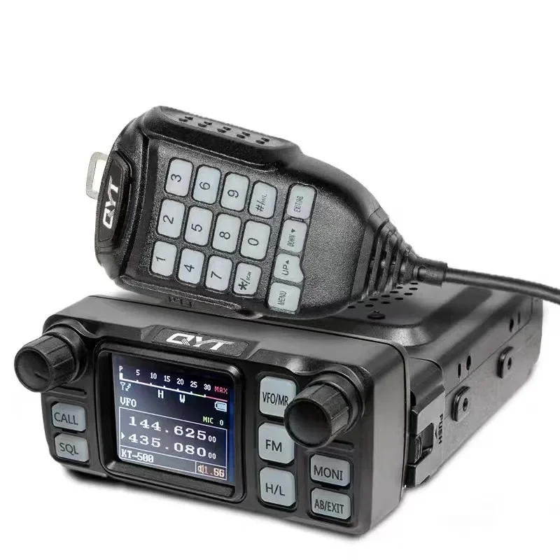 QYT-KT-5000 Walkie Talkie, VHF, UHF, Dual Band, VOX, Mini tela colorida, painel frontal destacável, Scrambler, carro FM rádio móvel