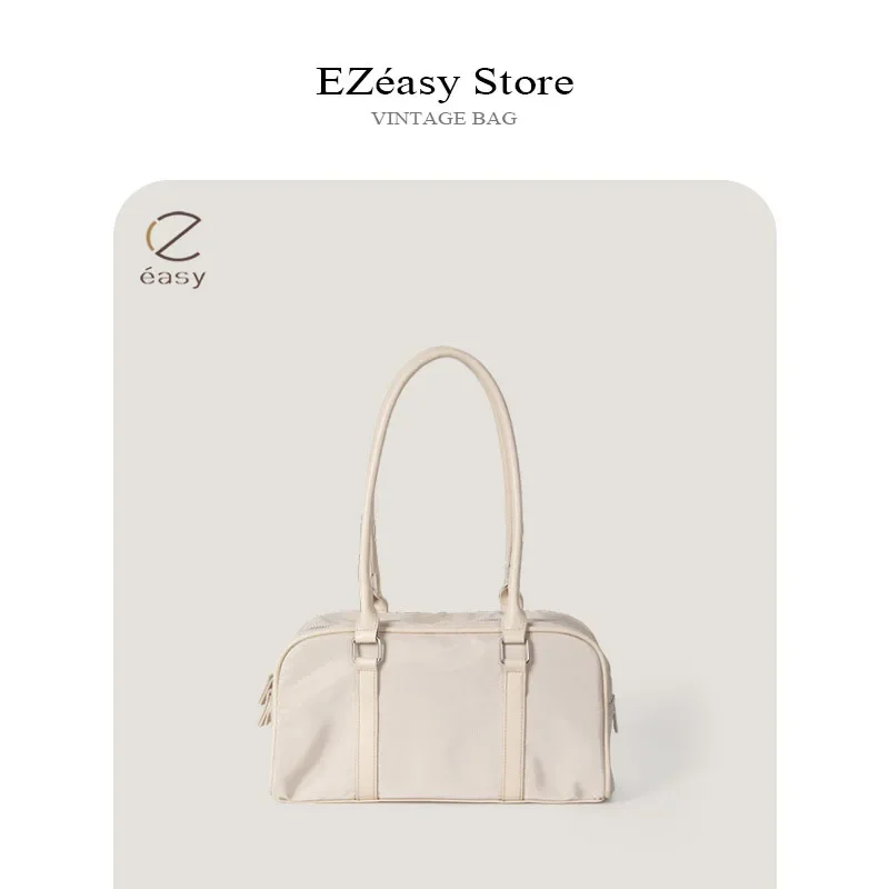 

EZeasy Light Luxury Niche Designer Bags for Women Large Capacity Nylon Shoulder Bag Fashionable and Versatile Pillow Handbag