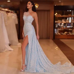 Elegant Ladies Luxury Evening dress Sexy mermaid backless side slit Cocktail dress with hip wrap Formal Ball party dress