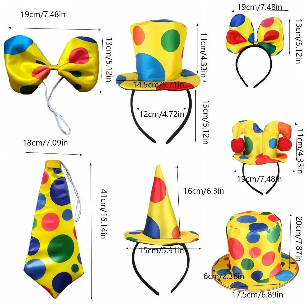 Bow Tie Funny Costume Cap New Caps Headwear Parties Dress Up Headgear Accessories Dot Hat Cosplay Prop