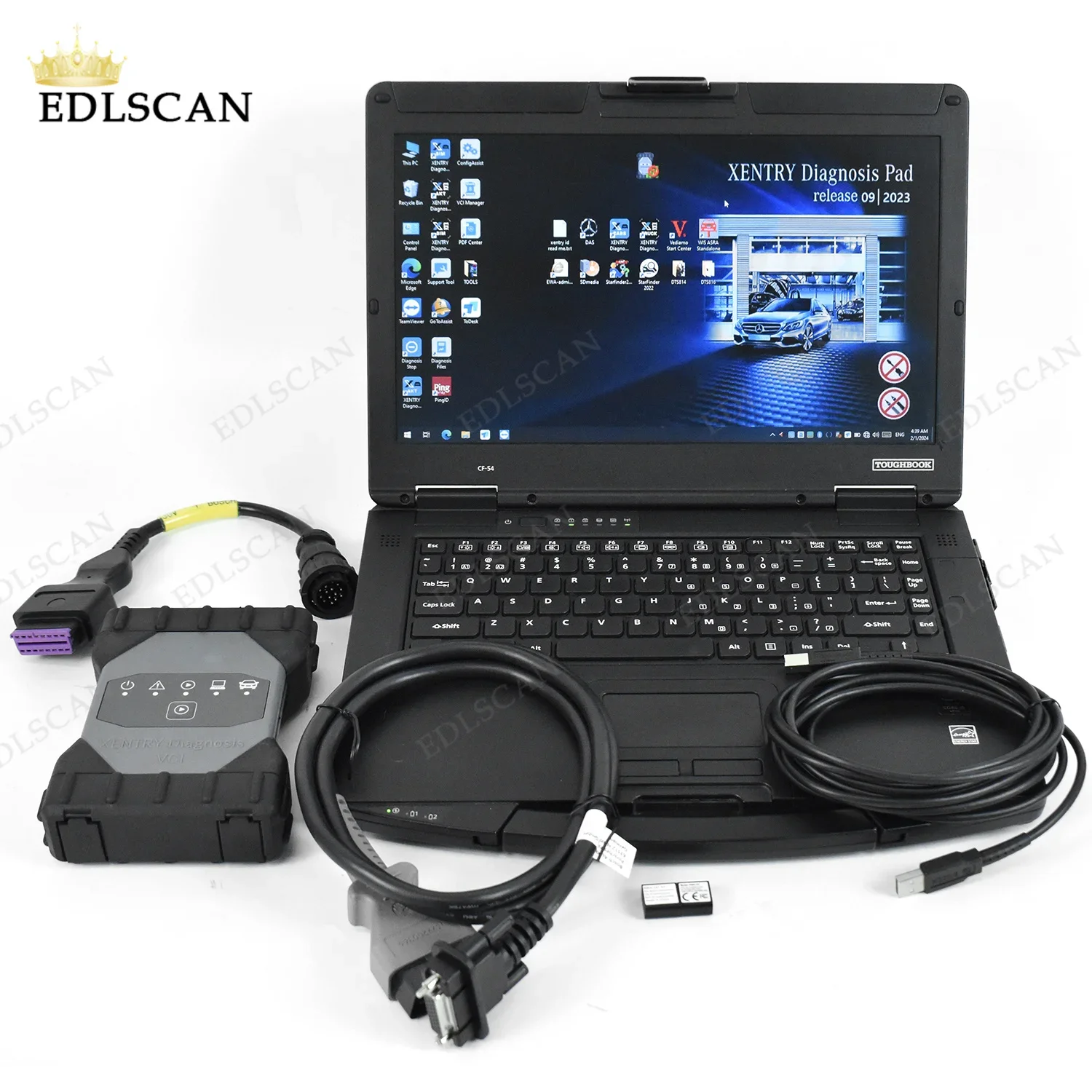 CF54 laptop toughbook for Xentry C6 MB Star C6 SD Connect C6 DOIP Multiplexer support CAN BUS with software SSD Diagnosis Tool