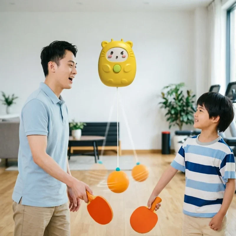 Suspended Ping Pong Training Device Table Tennis Practice Kit Hand Eye Coordination Workout Indoor Interactive Sports Equipment