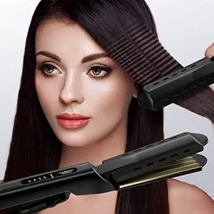 Profesional Keramik Besi Bergelombang Listrik Curling Berkerut Lebar Piring Kecantikan Rambut Besi untuk Rambut Gelombang Kerut Besi Datar 10 crimper penjualan terbaik untuk rambut - №