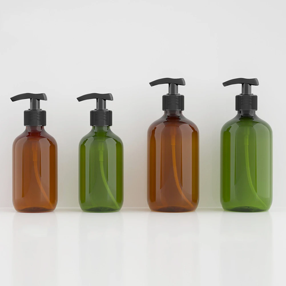 

5pcs Reusable Travel Bottles for Shampoo Conditioner Lotion Cream Empty Subpackaging Emulsion Pump Press Plastic Bottles Body