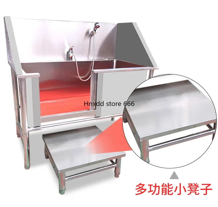 Stainless steel thickened non-slip cat and dog pet bath pet bath