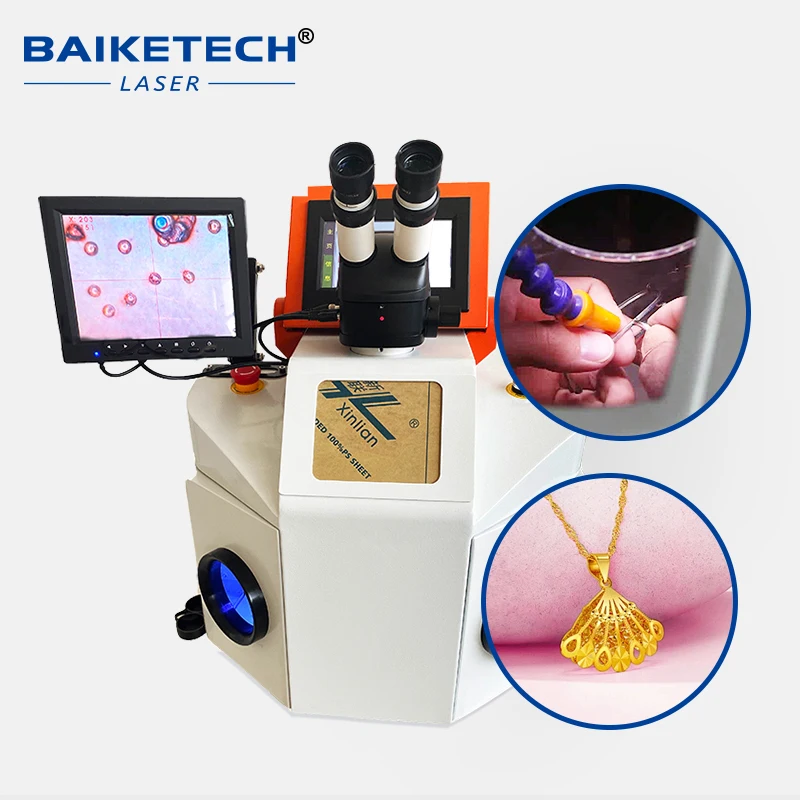 

200W YAG Laser Jewelry Spot Welding Machine with CCD Gold Silver Ring Necklace Earrings Laser Welder Equipment