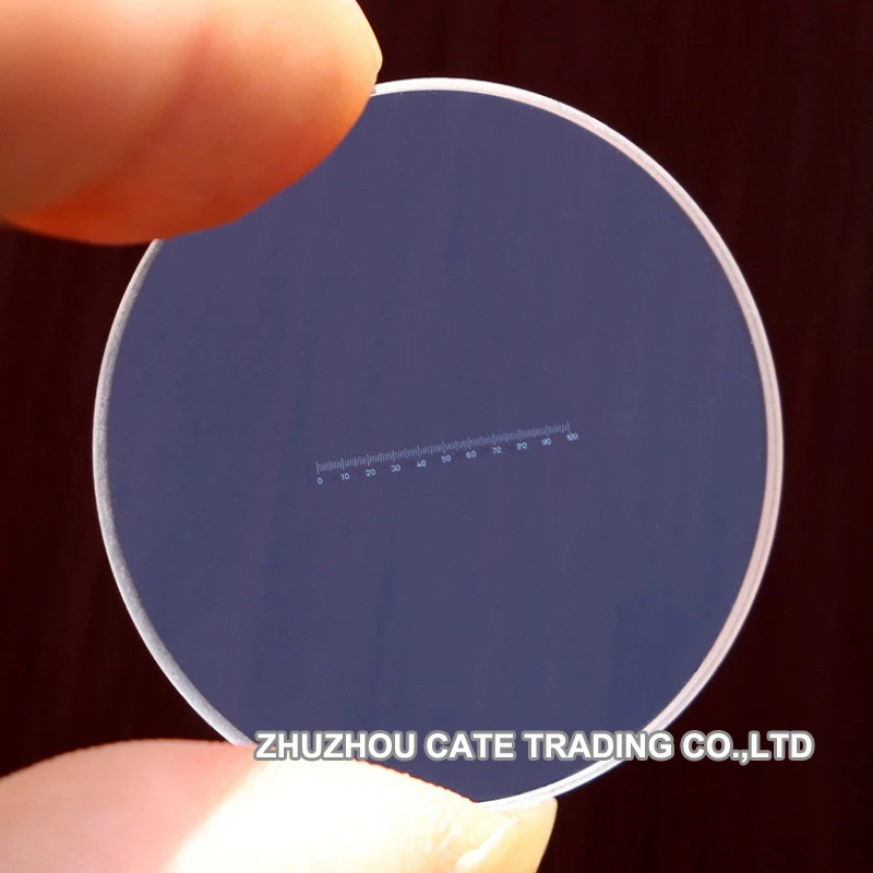 919 Microscope Accessory Ruler mm Scale Ruler for Diameter Measurement Eyepiece Reticle Calibration Slide