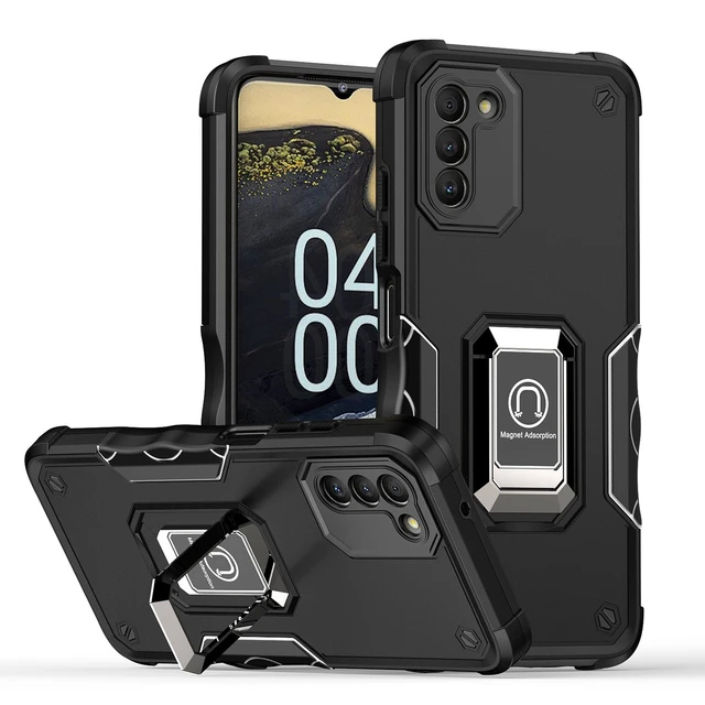 Metal Ring Magnetic Support Kickstand Shockproof Full Body Heavy Duty Drop Protector Phone Case for Nokia G400 5G Cases AliExpress