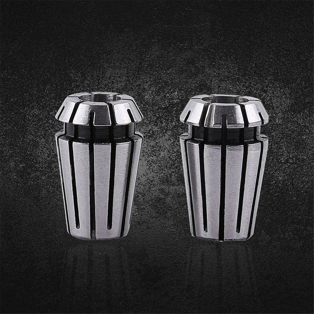 A002 15PCS ER11 Collet Set, Spring Collet Chuck, CNC Spindle Collet, 65Mn Spring Steel Replacement Collet