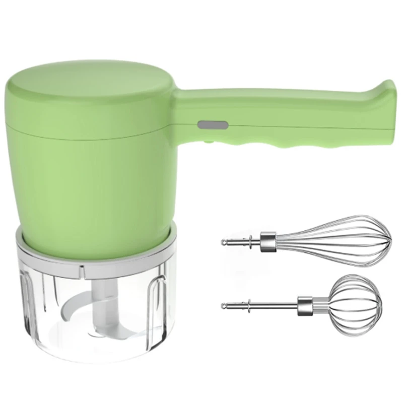 Kitchen Electric Hand Mixer 3 Speed, Cordless Handheld Mixer & Stainless Egg Beater, Lightweight Mini Hand Mixer