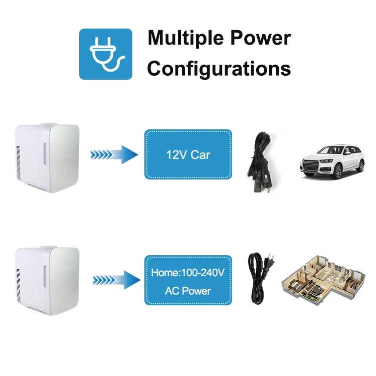 10L DC 12V AC 110V 220V ห้องตู้เย็นขนาดเล็กเบียร์ตู้เย็นแบบพกพาเครื่องดื่มขนาดเล็กสำหรับรถยนต์บ้านโรงแรม