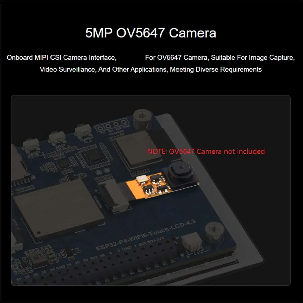 okgood-esp32-p4-wifi6-43inch-development-board-480-x-800-resolution-5-point-touch-wi-fi-6-and-ble-5-without-ov5647-camera