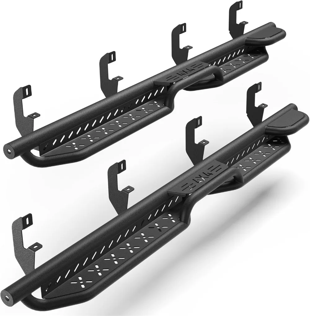 

Running Boards Side Steps Two Raised Step Compatible with 2019-2025 Chevy Silverado & GMC Sierra 1500, 2020-2025 Chevrolet
