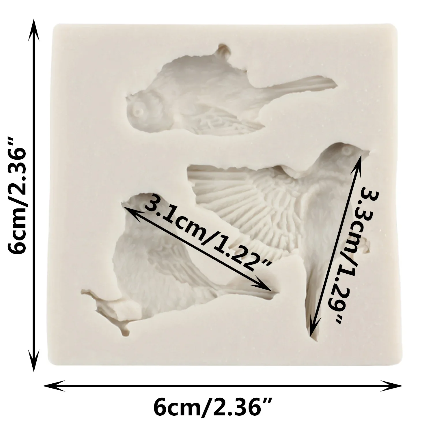 Sugarcraft Birds Silicone Mold Fondant Mold Cake Decorating Tools Candy Clay Chocolate Gumpaste Molds Resin Clay Soap Moulds