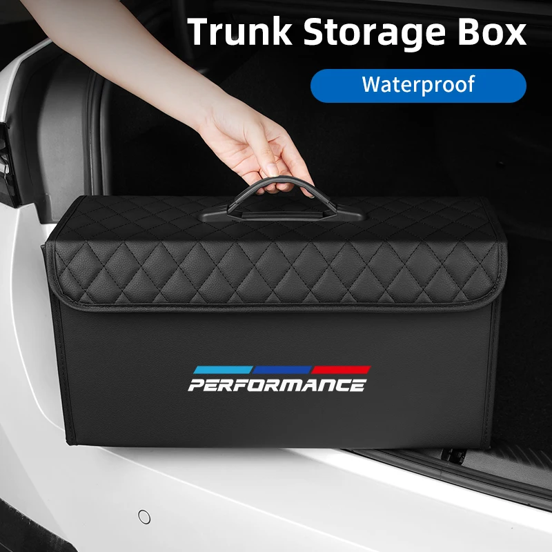 Car Trunk Storage Box Leather Tool Organizer Bag Accessories For BMW  E83 E84 E87 E90 E91 E92 F10 F20 F30 F40 F15 F25 F26 F31