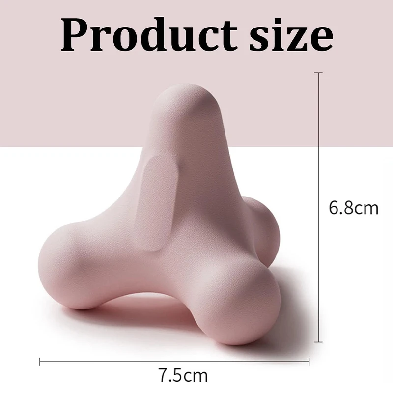 Four Corner Fascia Ball Trigger Point Pusher Massage Ball Portable Body Deep Tissue Muscle Relaxation for Shoulders Back Fitness