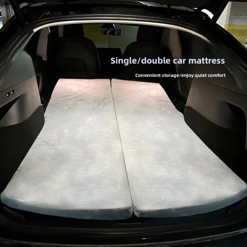 Suitable For Tesla Model Y/3 Car Camping And Self-driving Trips, Extended Sleeping Memory Foam Mattress For Vehicles