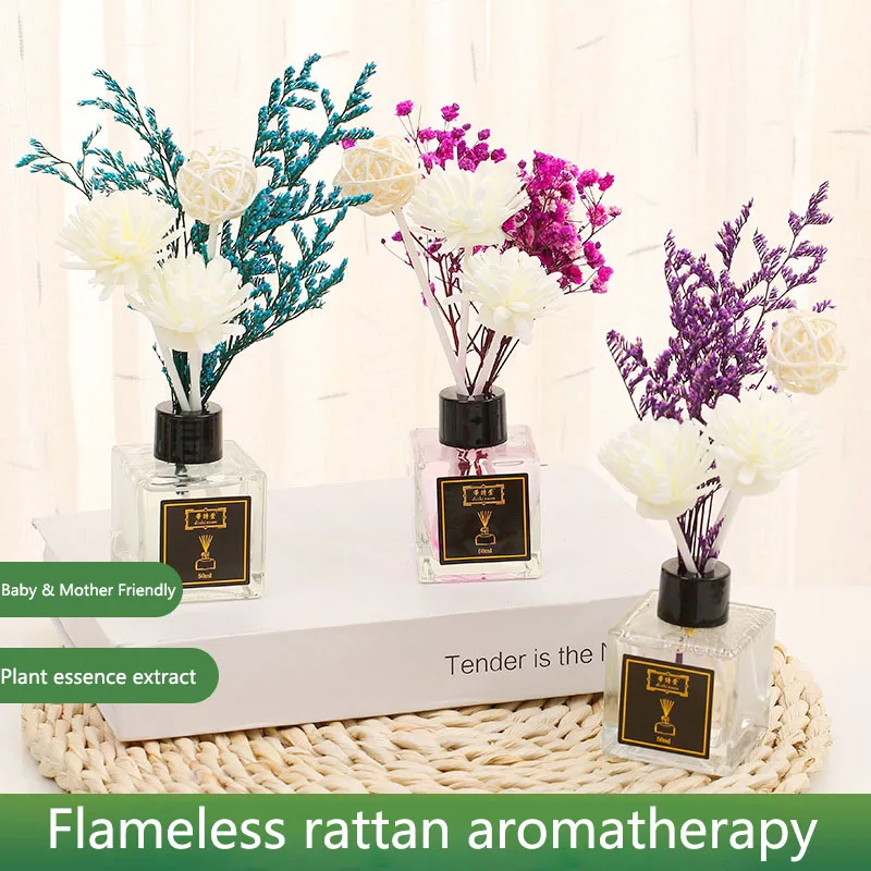 

Matarile Plant Extract Essential Oil Aromatherapy Non Fire Vine Aromatherapy Diffuser Set Room Air Freshener Home Basic Diffuser