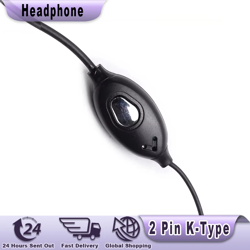 Walkie Talkie Headset QuanSheng UV-K5 Earpiece UV-K6 UV 5R Plus DM-1701 UV-13 UV-17 Pro Max Headphone Two Way Radio Accessories view 6