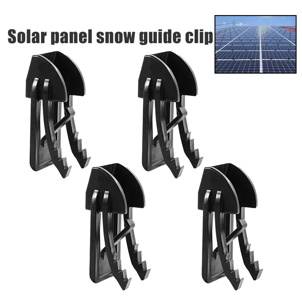 4/10pcs Solar Panel Efficient Cleaning And Protection PV Snow Trap Snow Guide Clip Photovoltaic Panel Guide Mud Removal Clamp