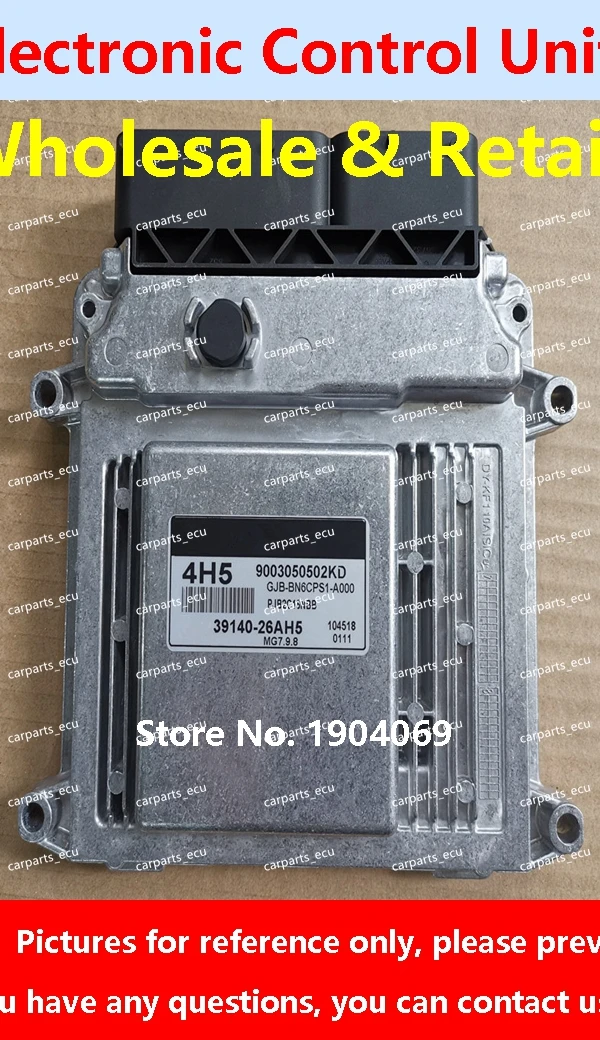 

MG7.9.8 39140-26AH5 4H5 ECU 39110-02KI5 0014 для Hyundai KIA Cerato Accent Fcrte I20 I30 I10 picanto Компьютерная плата двигателя автомобиля