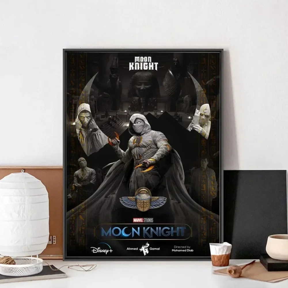 Marvel New Moon Knight Poster No Framed Poster Kraft Club Bar Paper Vintage Poster Wall Art Painting Bedroom Study Stickers