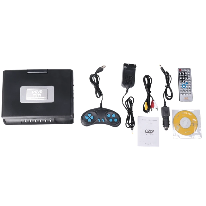 DVD Player 7.8 Inch Multimedia Digital CD Players +Remote Control Supplies EU Plug