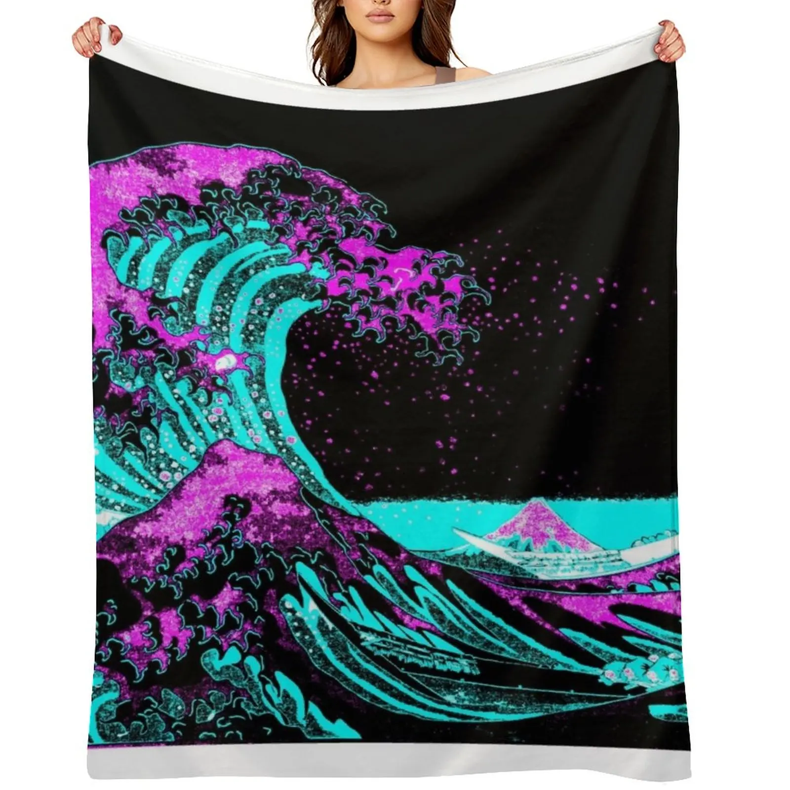 

Vapourwaves Japanese Digital Art Throw Blanket christmas decoration For Decorative Sofa christmas gifts Blankets