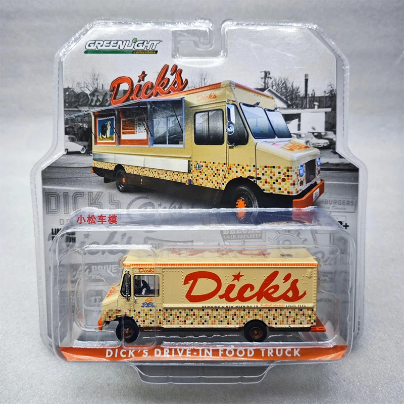 Greenlight 1:64 DICK DRIVE -IN FOOD TRUCK 51402 Series Alloy Die Casting Model Collect Ornaments