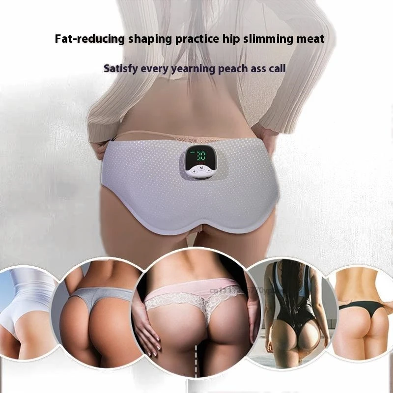 EMS Hips Trainer Butt Muscle Stimulator USB Charging Wearable Buttocks Toner 10 Modes 30 Levels with Remote Control for Women