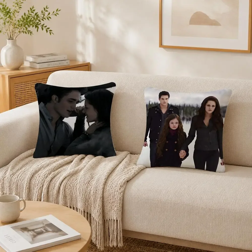 Tv The T-Twilight S-Saga Cushion Cover Plush Decorative Pillow Case With Hidden Zipper Fashion Room Decor For Home