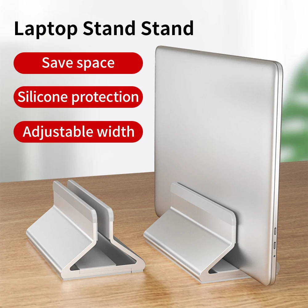 Vertical Laptop Stand For MacBook Pro Aluminum Portable Notebook Stand Laptop Support MacBook Air Pro Tablet Phone Stand