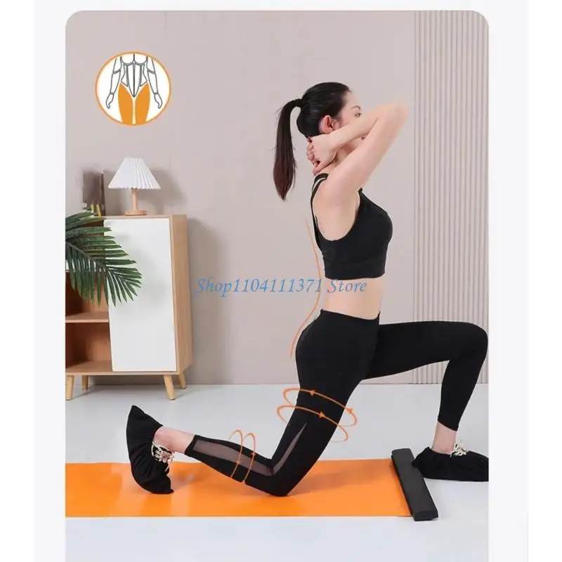 P9FC Fitness Mat Skating Slide Board Household Sliding Fitness Training Board