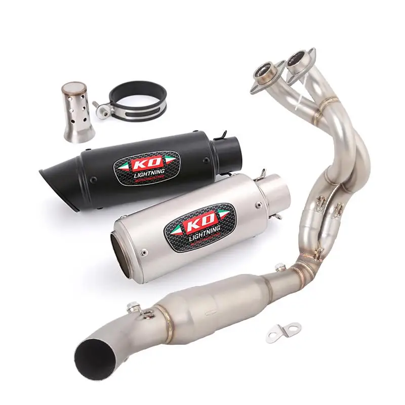 Header Pipe 51MM For Kawasaki Ninja 650 Z650 2023 2024 2025 Motorcycle Exhaust System Muffler Front Link Tube Stainless Steel