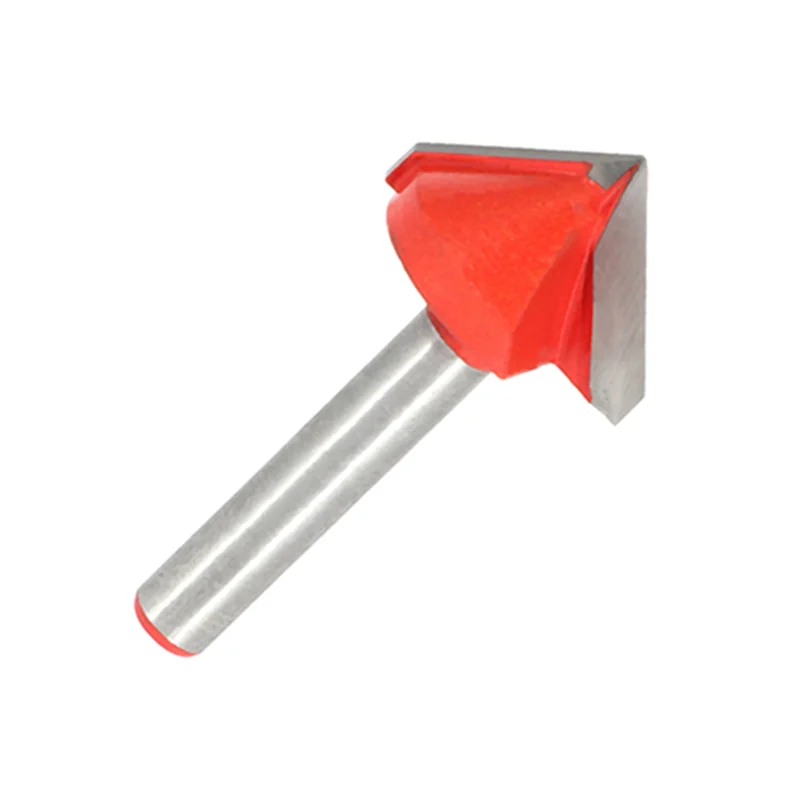ABRW-4X Incisione CNC Punta con scanalatura a V Punte 3D Router Intaglio Utensile da taglio 90 gradi 6Mmx22mm