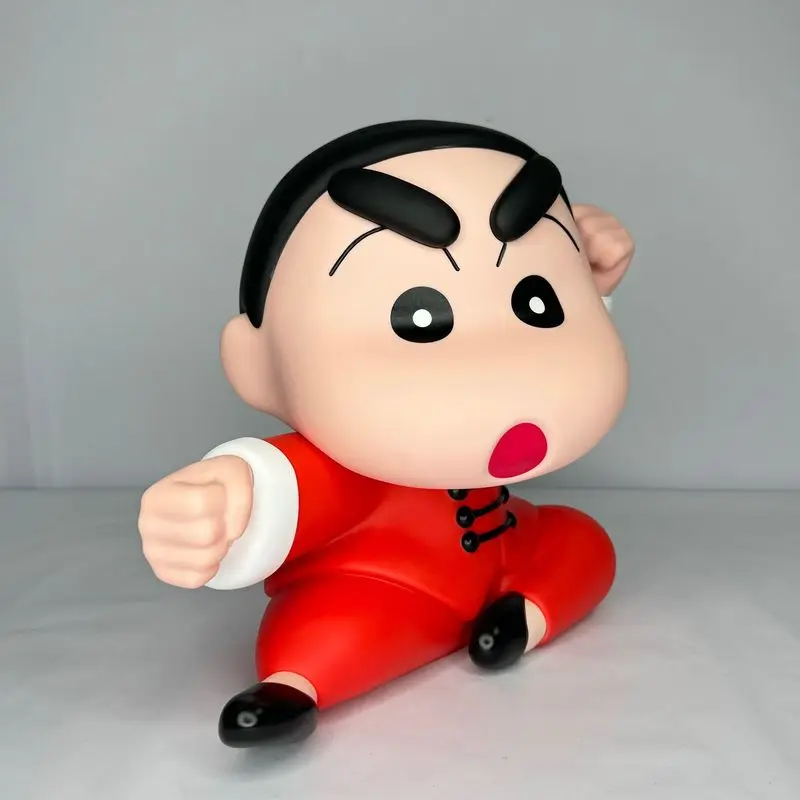 29cm  Crayon Shin Chan Kung Fu Model Savings Can Handmade By Shinnosuke Nohara Kung Fu Model Doll Savings Can