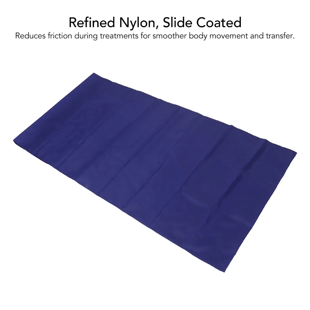 Practical 140x68cm Patient Transfer Sheet Low Friction Reusable Elderly Transfer Aid Washable Nylon Sliding Sheet For Disabled