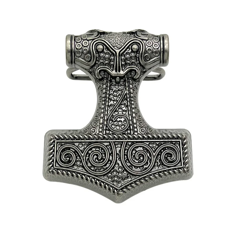 Fibbia per cintura Viking Thor's Hammer in stile occidentale europeo e americano