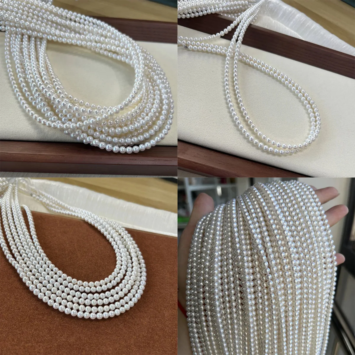 

4mm Round Natural Freshwater Pearl High Quality Semi-finished Loose Beads for Jewelry Making DIY Necklace Bracelet Accessories