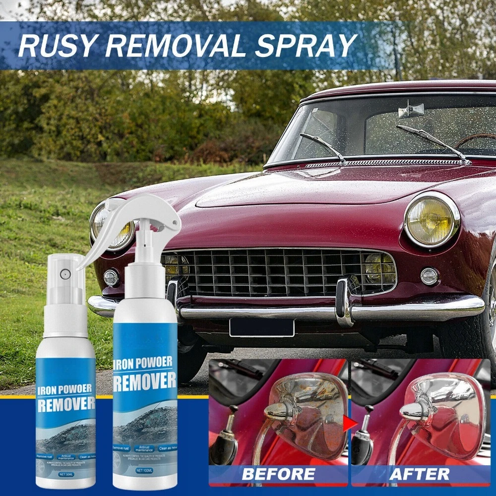 

30/100ml Car Rust Remover Spray Multi Purpose Auto Maintenance Liquid Rust Prevention Agent Metal Rust Removing Agent