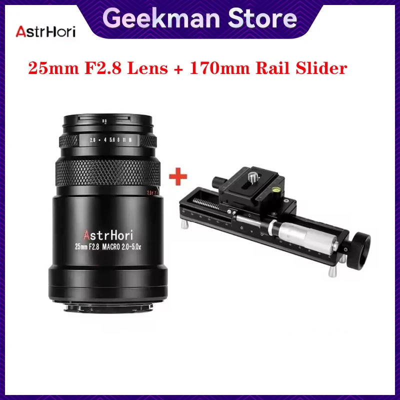 AstrHori Macro 25mm F2.8 2X 5X Full Frame Ultra Lens for Sony E