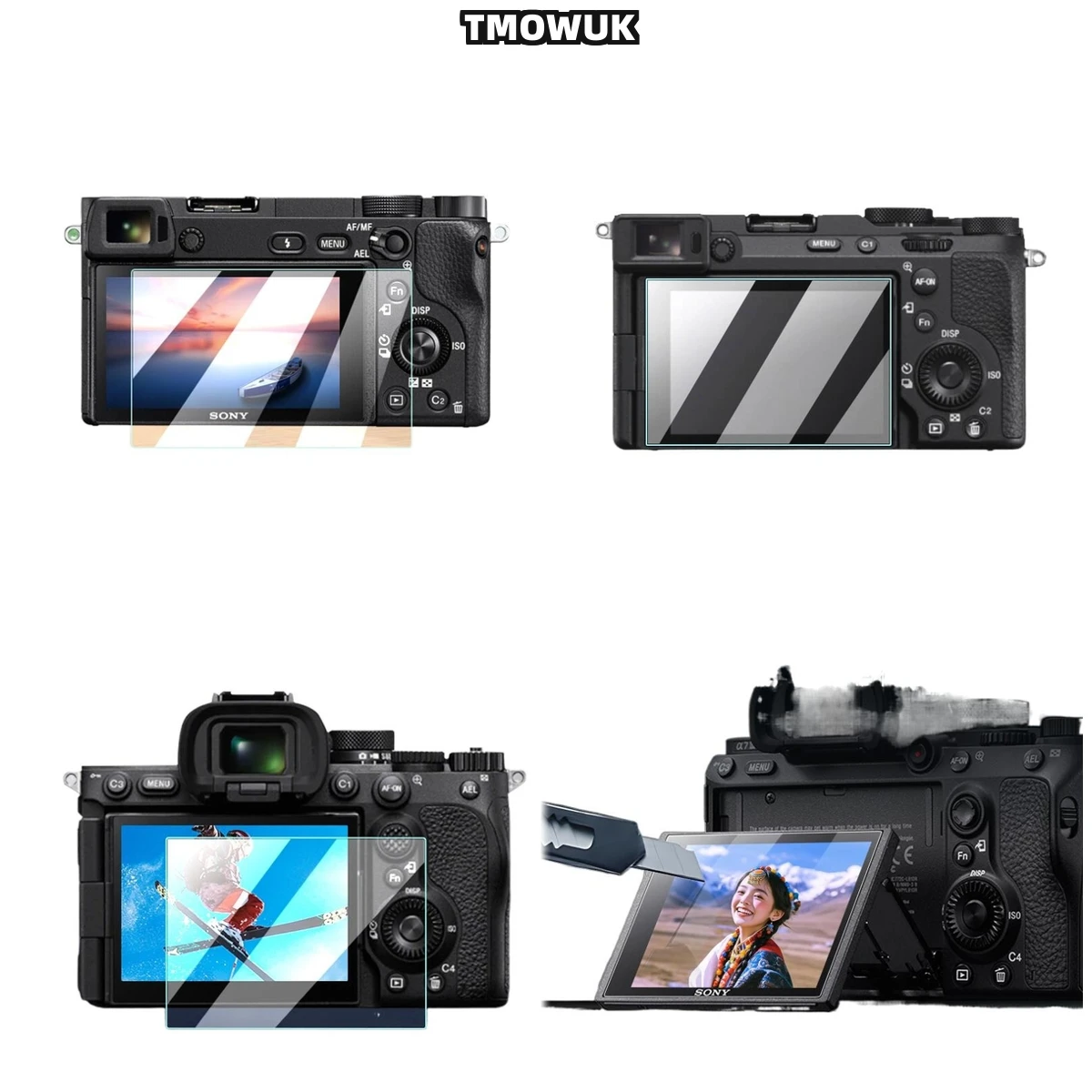 

For A7M4 A6700 A7C2 A7CR A7IV, Anti-Scratch HD Clear Screen Protector With 9H Tempered Glass