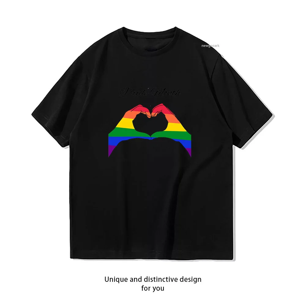 Pride month T-Shirt woman man Casual cotton printed t shirts Adult streetwear camisetas tops tee woman clothing Retro