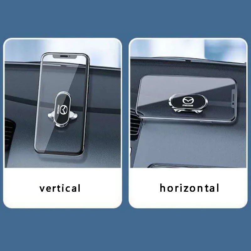 Car Metal Magnetic Phone Holder Rotation Stand Car Accessories For Mazda 3 6 Atenza Axela Demio CX3 CX5 CX7 CX8 MP MS RX8