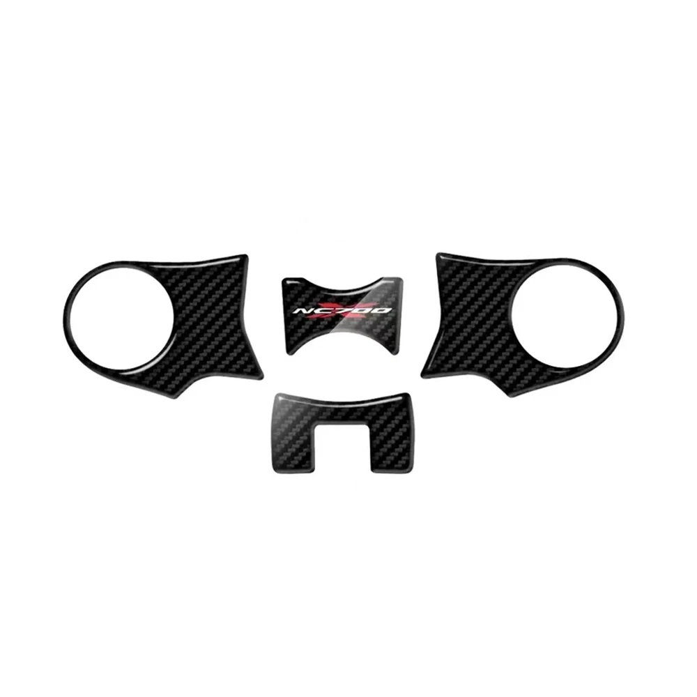 For HONDA NC700 NC700X 2012 2013 2014 2015 Motorcycle sticker Carbon fiber appearance decal Upper Triple Yoke Defender